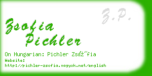 zsofia pichler business card